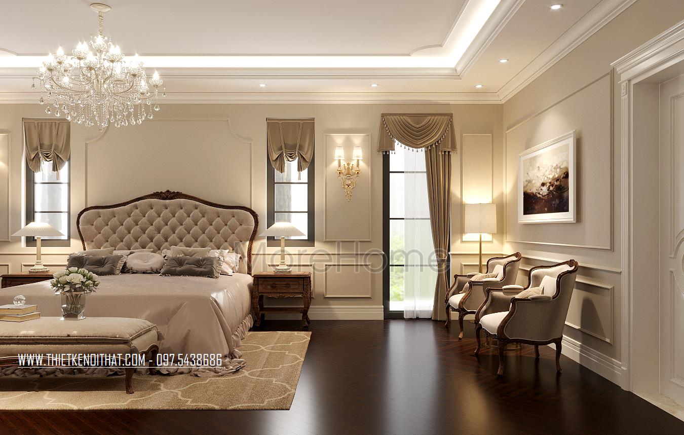 Thiết kế phòng ngủ hoàng gia khách sạn 5 sao
